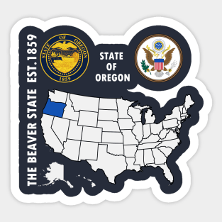 State of Oregon Sticker